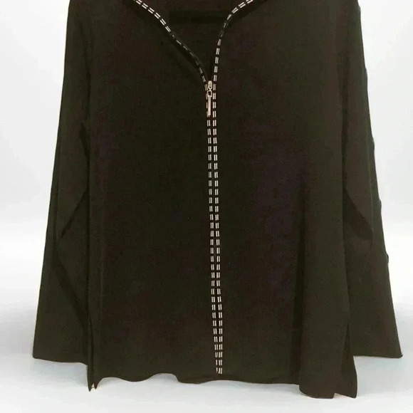 Exclusively Misook Women’s Blazer Sweater Jacket Black Sz. S - Picture 2 of 4